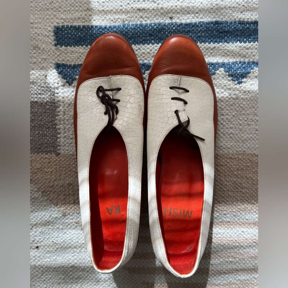 Cute leather shoes purchased in Buenos Aires, funky Oxford style